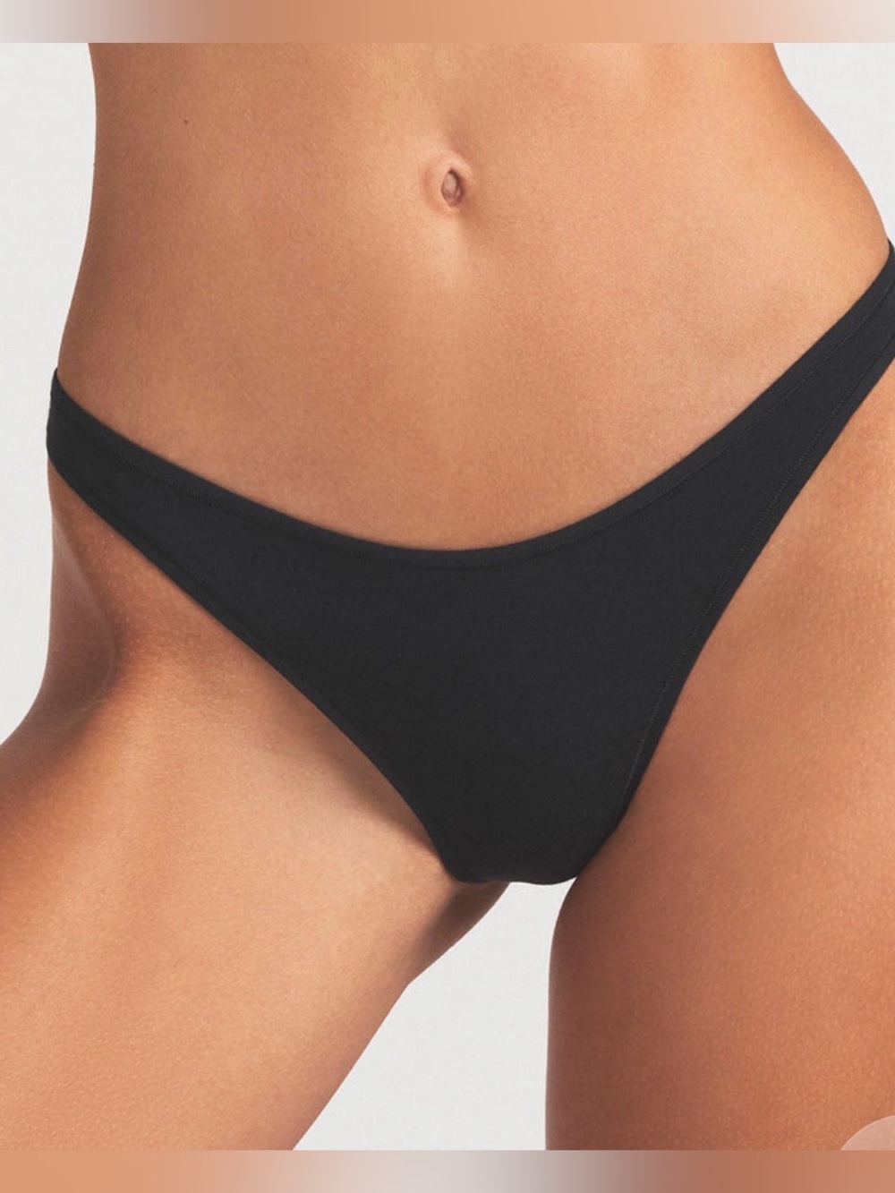 🖤 SKIMS Everyday Cotton Thong | Onyx |  L | NWT 🏷️